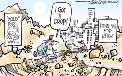 MODERN GOLD RUSH  by Mike Keefe