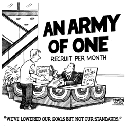 AN ARMY OF ONE RECRUIT PER MONTH by R.J. Matson