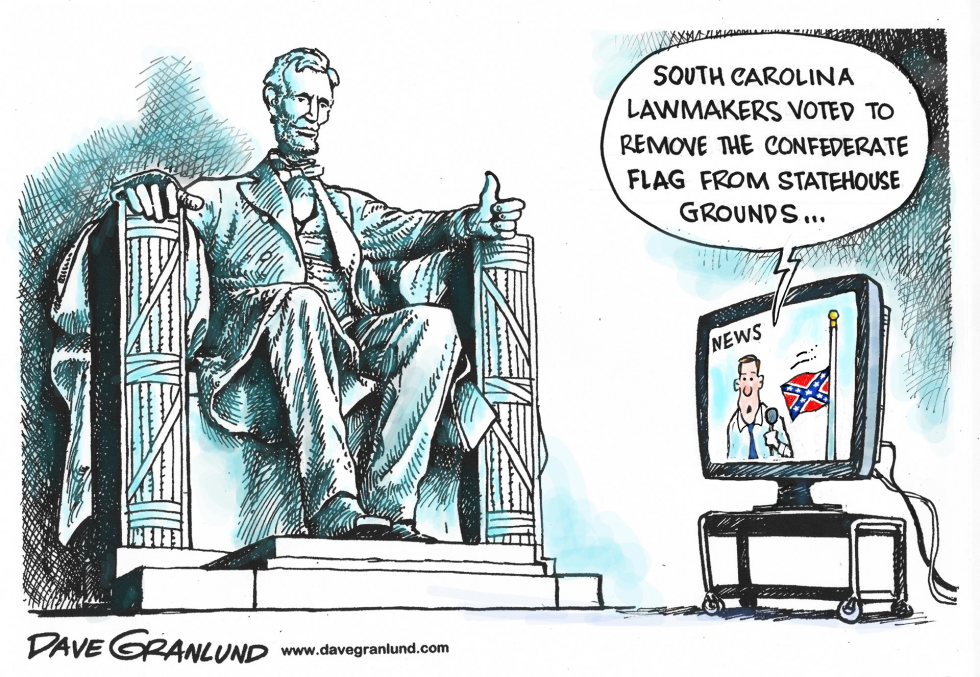  SC CONFEDERATE FLAG REMOVED by Dave Granlund