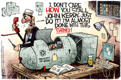 IRAN NUKE STALL  by Rick McKee