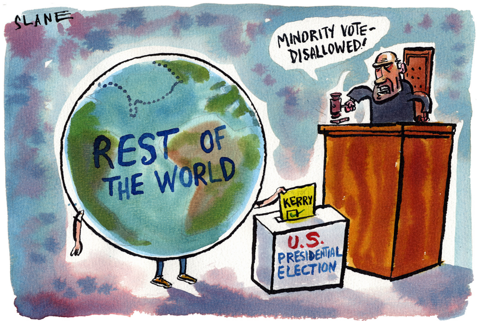 Globe Votes Against Bush