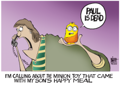 MCDONALDS MINION TOY, by Randy Bish