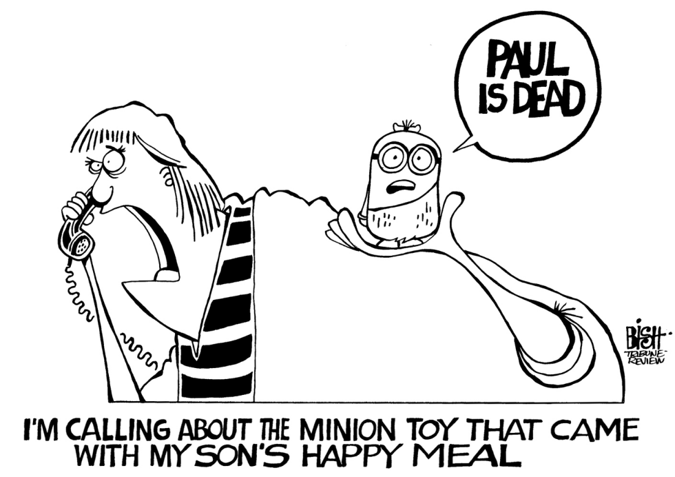 MCDONALDS MINION TOY, B/W