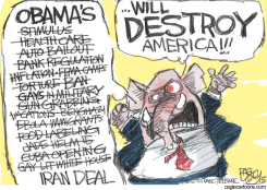 FULL OF SOUND AND FURY  by Pat Bagley