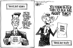TRUST BUT VILIFY by Rick McKee