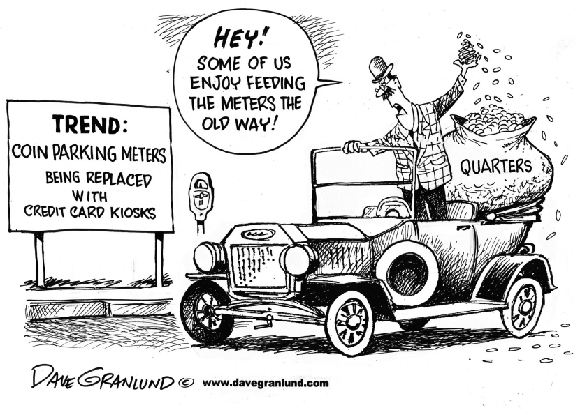 Parking meters outdated
