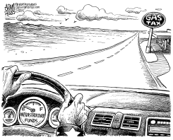 GAS TAX by Adam Zyglis