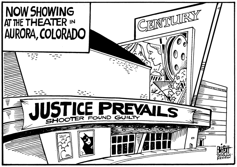 AURORA COLORADO SHOOTING VERDICT, B/W