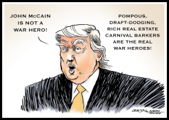 DONALD TRUMP IS HIS OWN HERO by J.D. Crowe