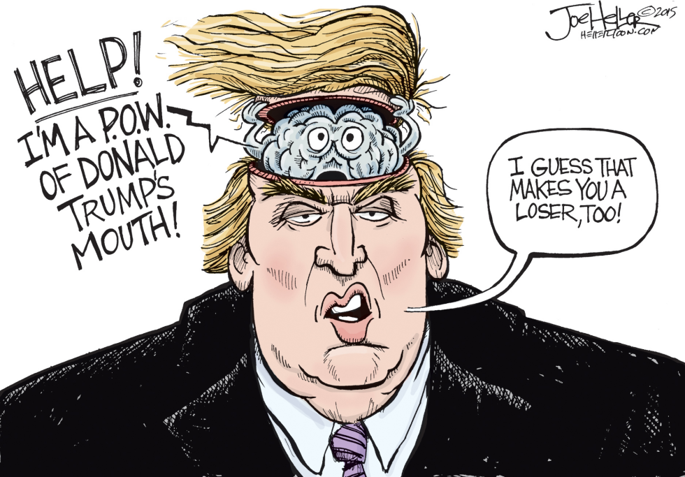 Trump's mouth
