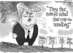 WINDBAG TRUMP by Pat Bagley