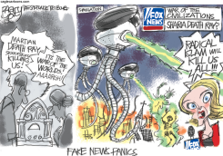 FAKE NEWS PANIC  by Pat Bagley