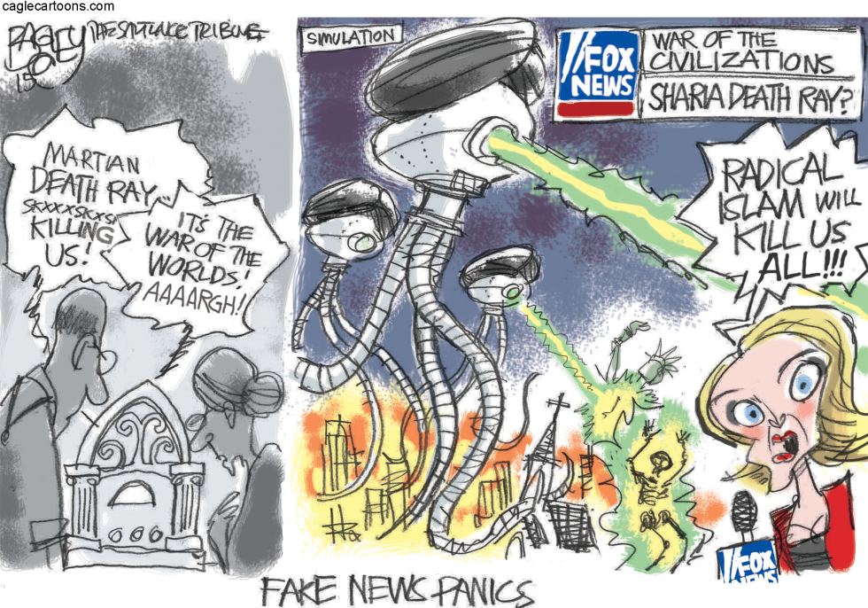  FAKE NEWS PANIC by Pat Bagley