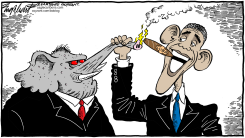 OBAMA AND CUBA by Bob Englehart