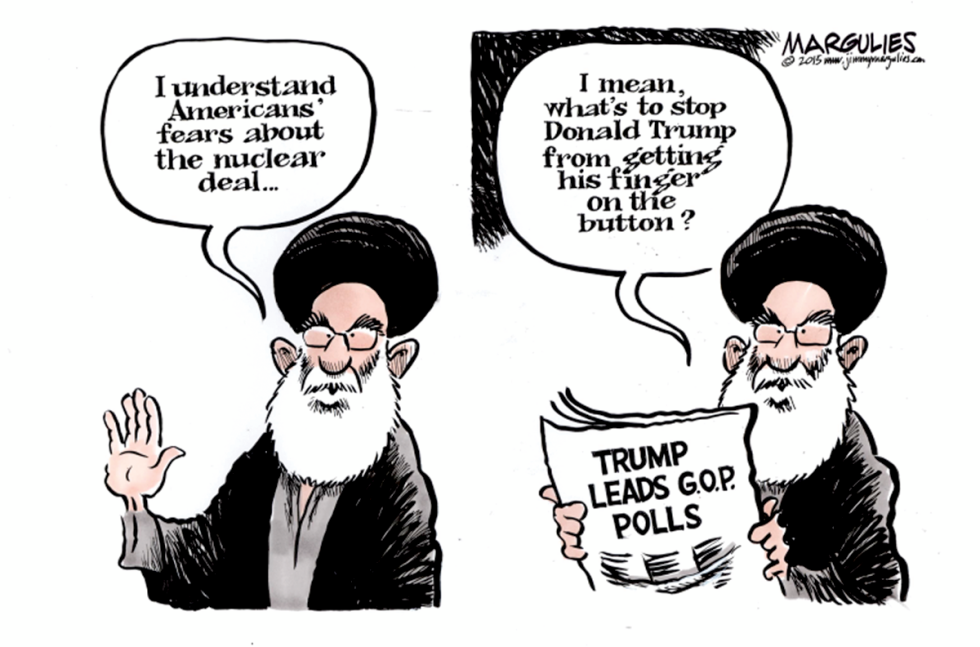 Iran nuke deal/ Donald Trump color