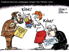 KISSING BABIES by Steve Nease