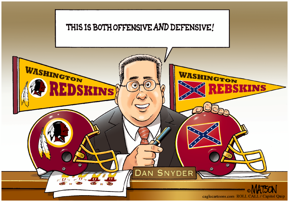 Redskins Owner Dan Snyder Considers Confederate Battle Flag Logo-COLOR