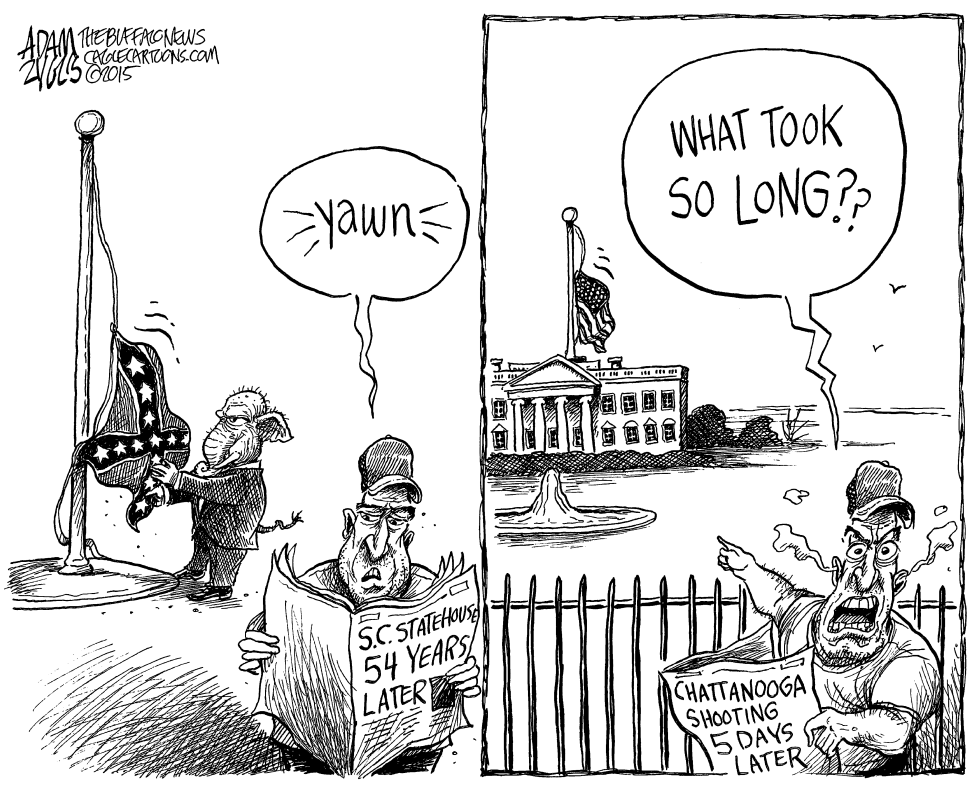Lowered flags