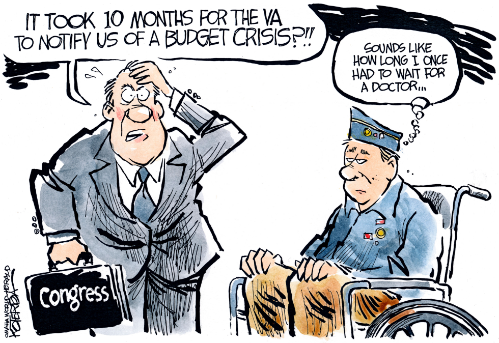  VA BUDGET CRISIS by Jeff Koterba