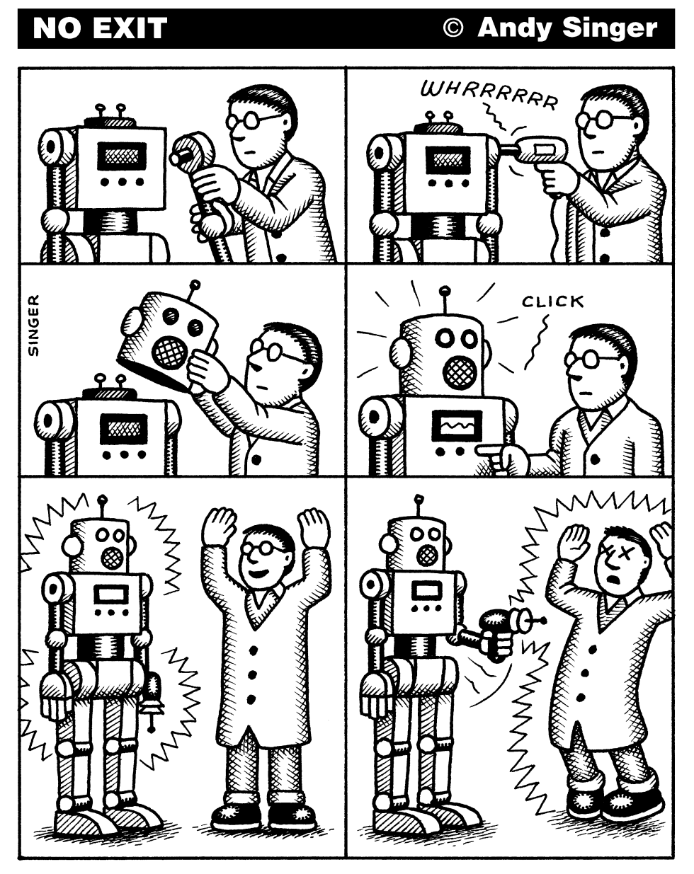 Scientist Builds Robot that Kills HIm