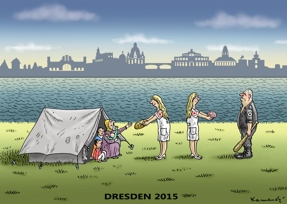 Nazi summer 2015 in Dresden