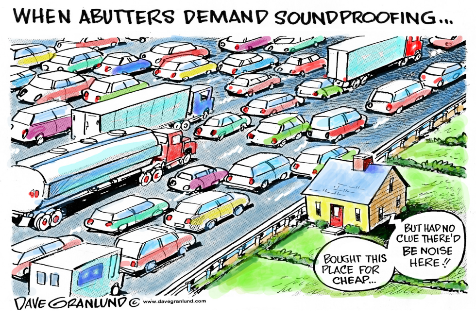 Highway noise soundproofing