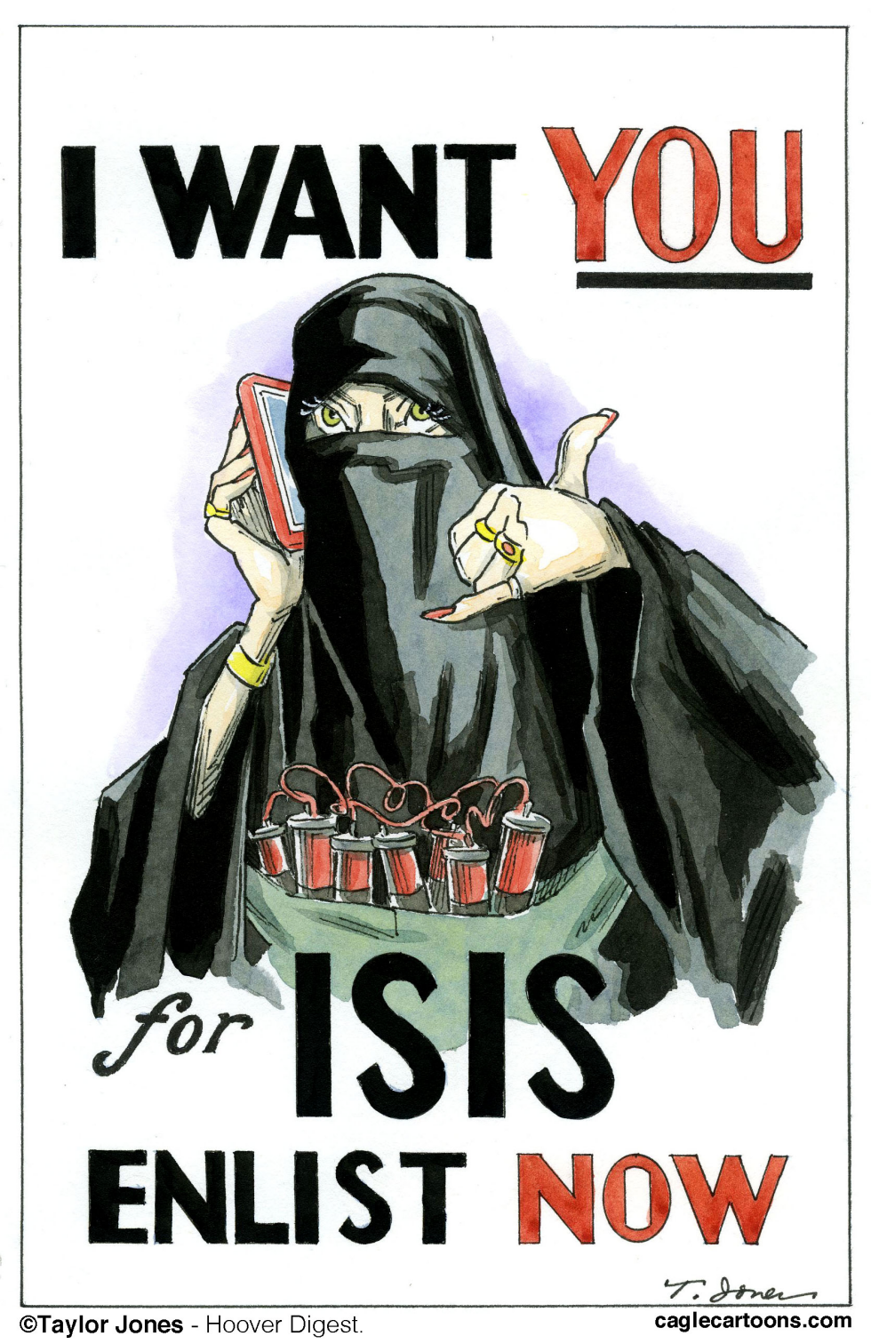 ISIS recruitment poster - For Her COLOR
