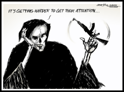 GRIM GUN VIOLENCE by J.D. Crowe