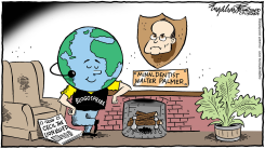 CECIL THE LION KILLED by Bob Englehart