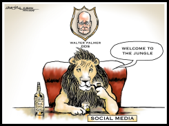 CECIL THE LION by J.D. Crowe
