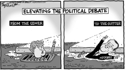 HUCKABEE COMMENTS by Bob Englehart