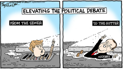 HUCKABEE COMMENTS by Bob Englehart