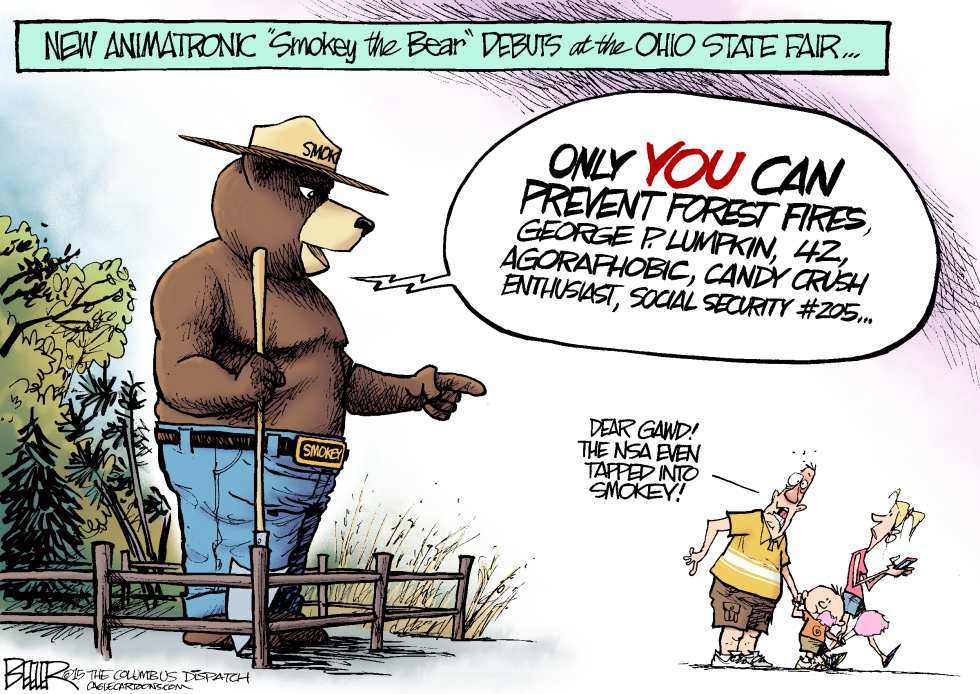  LOCAL OH - SMOKEY THE BEAR by Nate Beeler