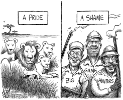 CECIL THE LION by Adam Zyglis