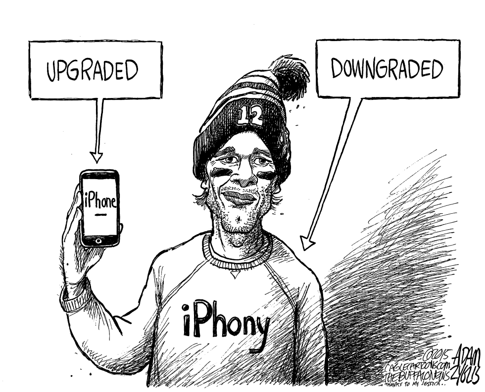 Brady's new phone