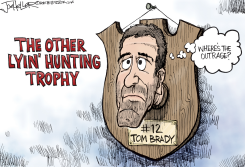 TOM BRADY by Joe Heller