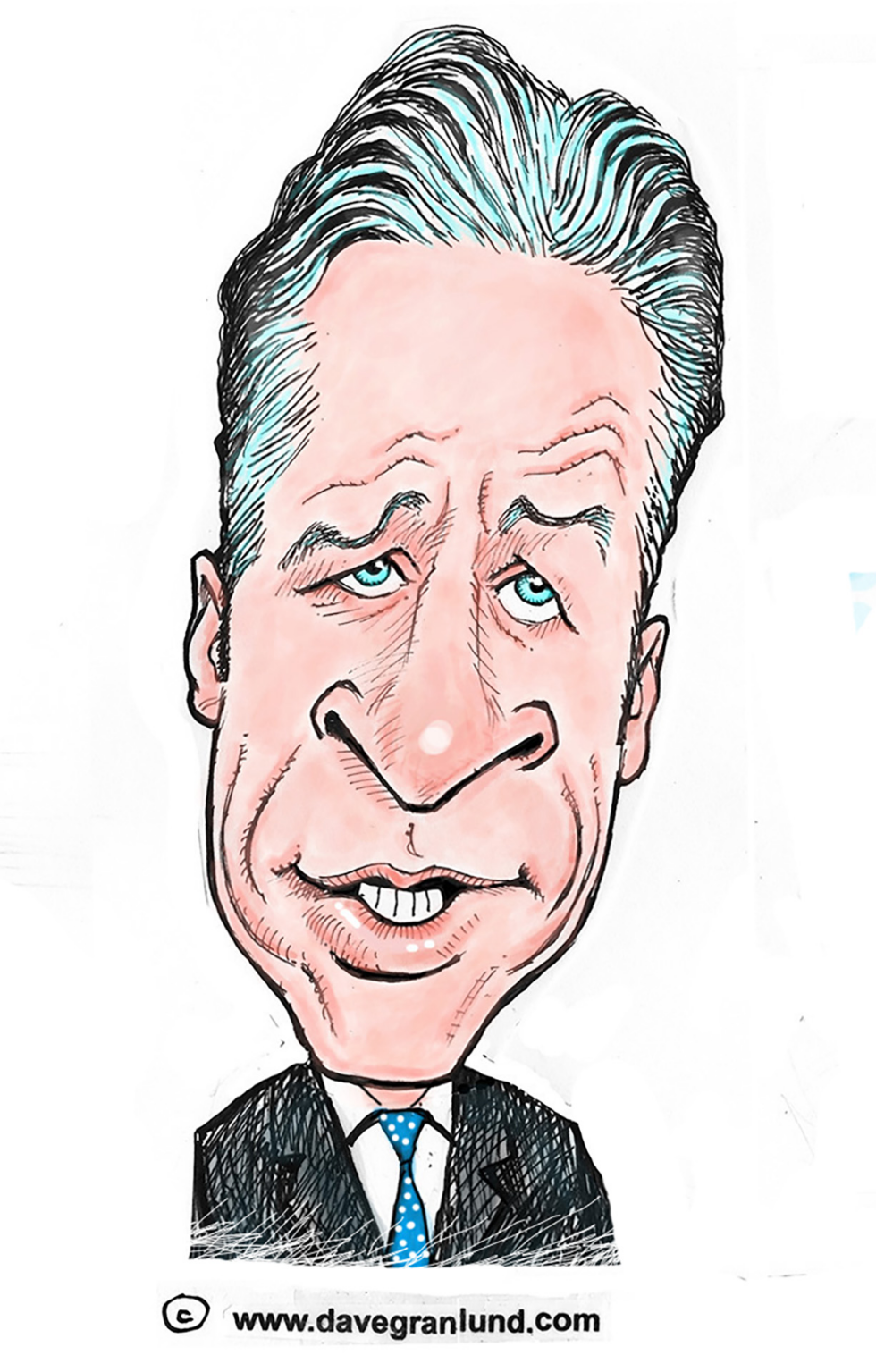 Jon Stewart caricature