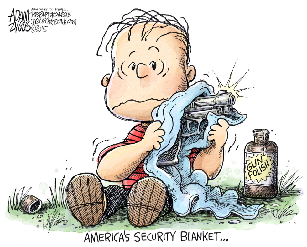 America and guns COLOR