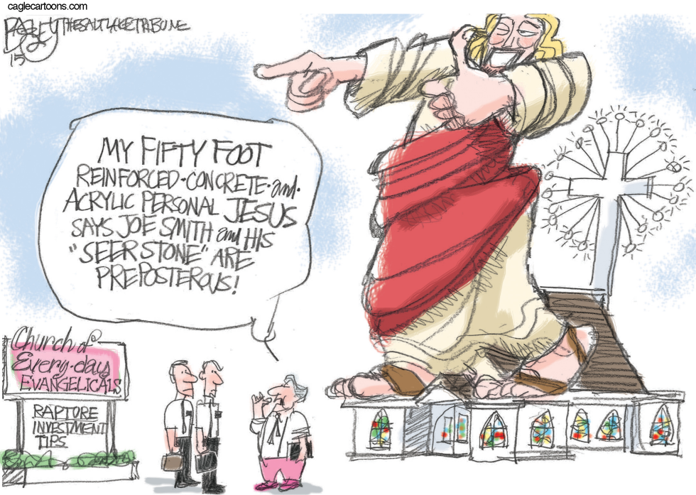  MORMON SEER STONE by Pat Bagley