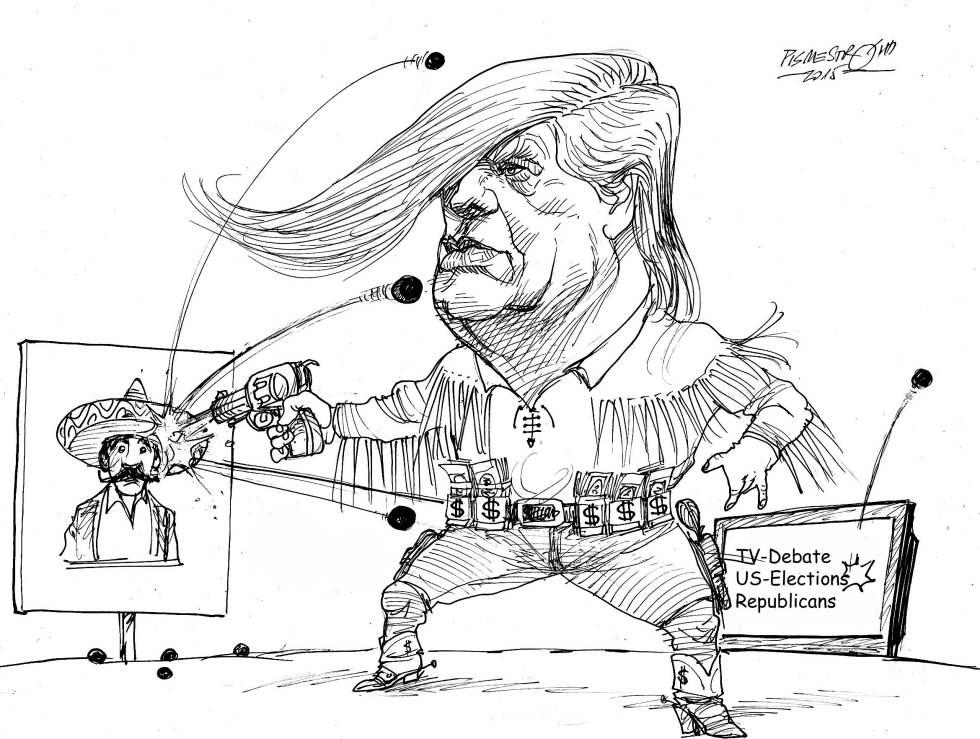  DONALD TRUMP TARGETED RICOCHET by Petar Pismestrovic