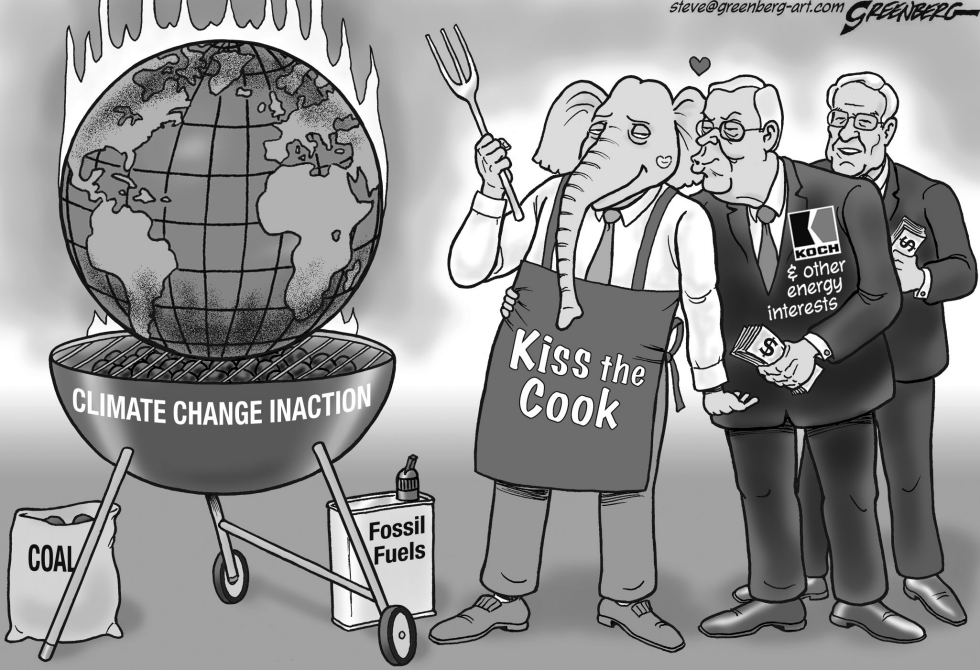 Earth barbecue bw