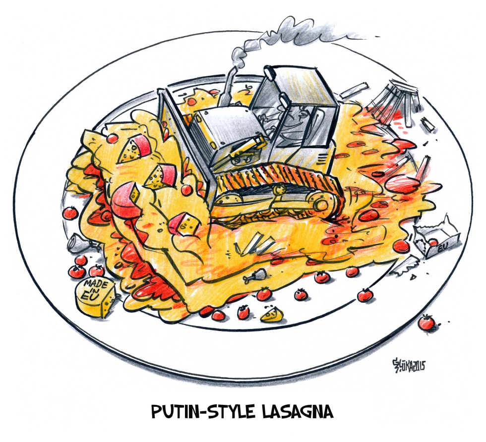 Putin-style lasagna