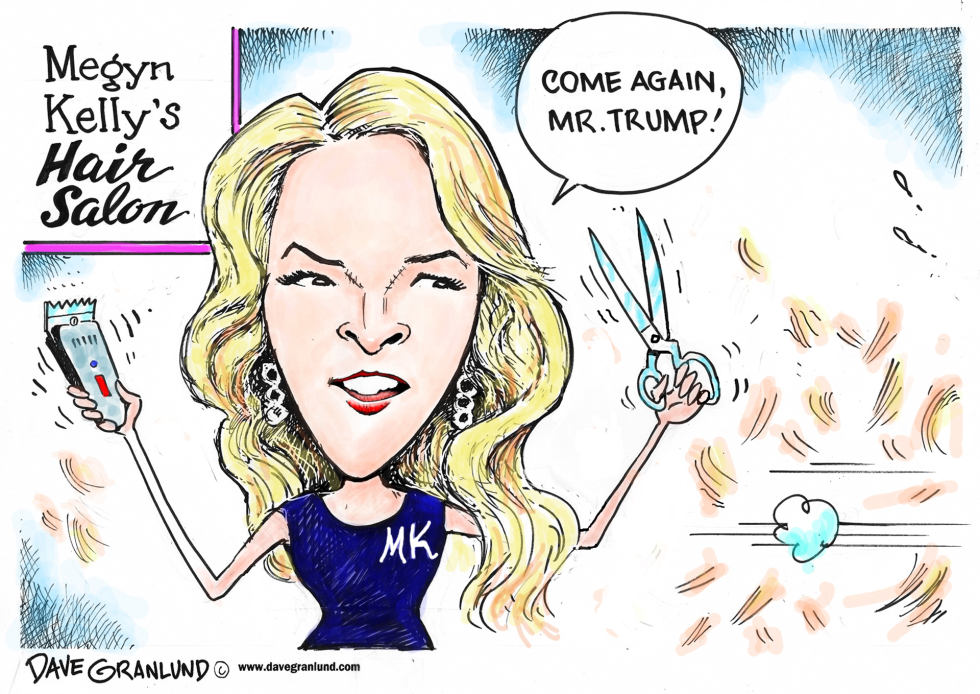  MEGYN KELLY AND TRUMP by Dave Granlund