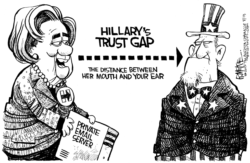 Hillary Trust Gap