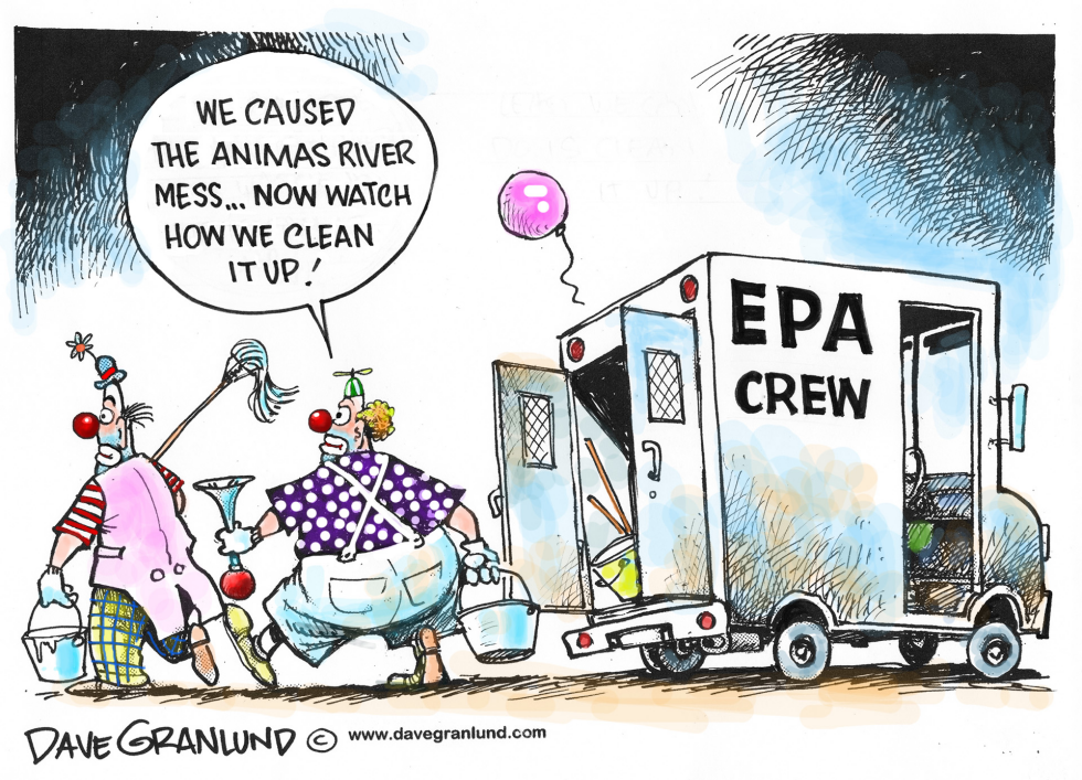  TOXIC RIVER AND EPA by Dave Granlund