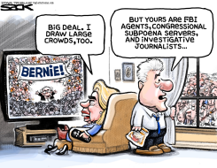 HILLARY'S FOLLOWING  by Steve Sack