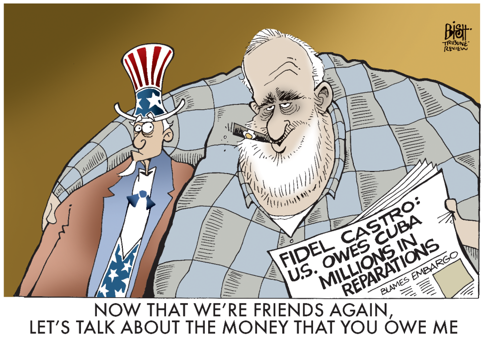 CASTRO WANTS PAID, COLOR