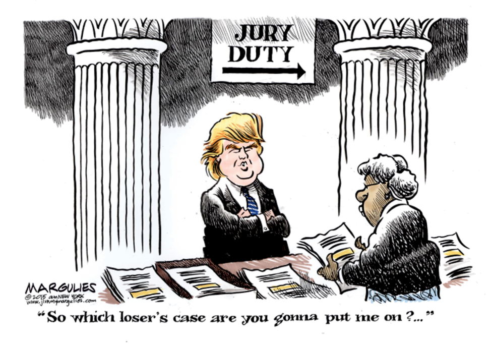 Trump jury duty color