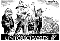 THE POLITICAL UNTOUCHABLES by Zapiro