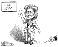 HILLARY'S PANTSUIT by Adam Zyglis
